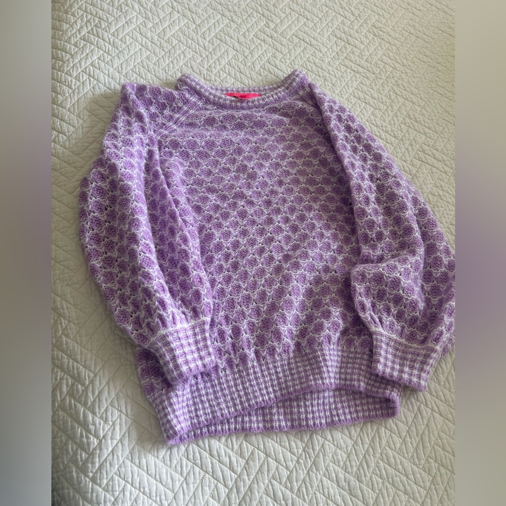 Lilly Pulitzer Purple Patterned Women's Sweater. Size S. EUC.